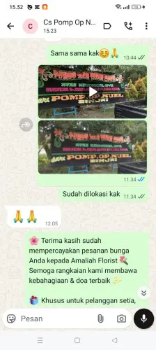 Testimonial Papan Bunga gandamekar