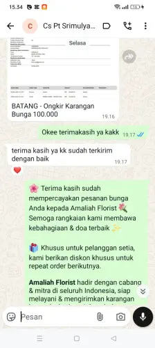 Testimonial Papan Bunga gandamekar