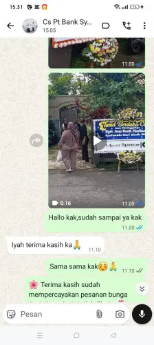 Testimonial Papan Bunga gandamekar
